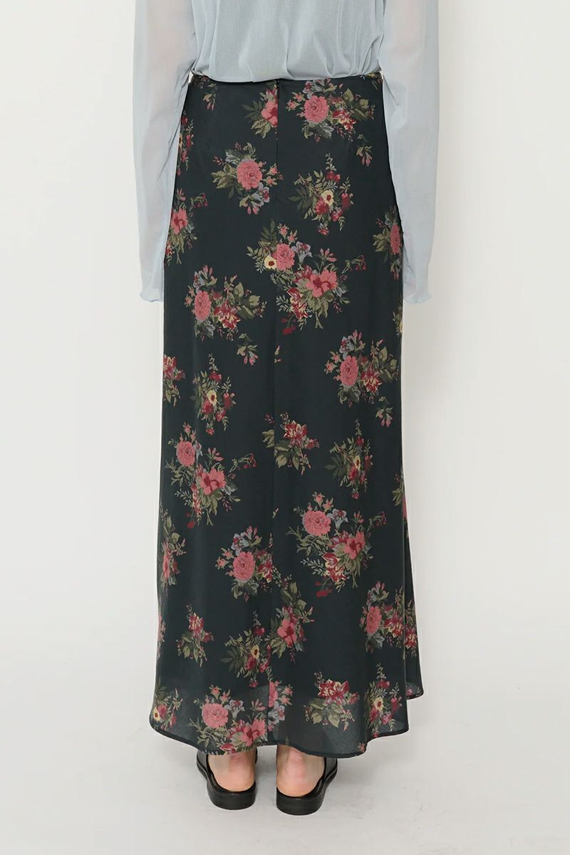 JANE SMITH(ジェーンスミス)FLOWER PRINT COTTON RAYON BIAS SKIRT フラワープリントコットンレーヨンバイアススカート 25SSK-#714L -6