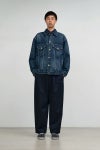 Graphpaper(グラフペーパー)Selvage Denim Trucker Jacket セルビッチデニムトラッカージャケット GM251-30186DB -3