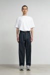 Graphpaper(グラフペーパー)Selvage Denim Two Tuck Tapered Pants -RIGID- セルビッチデニムツータックテーパードパンツ GU251-40187RB -1