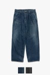 Graphpaper(グラフペーパー)Selvage Denim Two Tuck Pants -DARK FADE- セルビッチデニムツータックパンツ GU251-40188DB