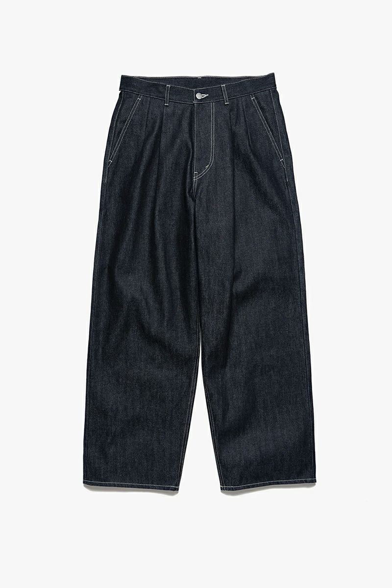 Graphpaper(グラフペーパー)Selvage Denim Two Tuck Pants -RIGID- セルビッチデニムツータックパンツ GU251-40188RB