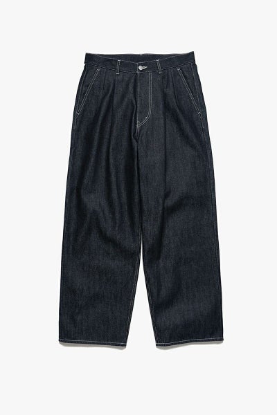Graphpaper(グラフペーパー)Selvage Denim Two Tuck Pants -RIGID- セルビッチデニムツータックパンツ GU251-40188RB