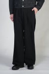 SOFTHYPHEN(ソフトハイフン)TAFFETA TUCKED EXTRA WIDE TROUSERS タフタタックエクストラワイドトラウザース MGMFP251353 -1