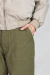CIOTA (シオタ)Back Satin Baker Pants (Wide Straight / Stone Wash) バックサテンベイカーパンツ ワイドストレート ストーンウォッシュ PTLM-152-SW -2