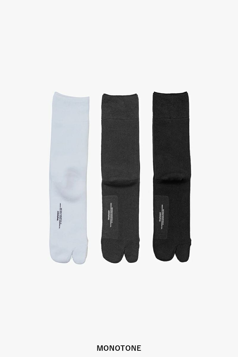 Graphpaper(グラフペーパー)Graphpaper TABI 3-Pack Socks グラフペーパー足袋3パックソックス GU251-90228B -7