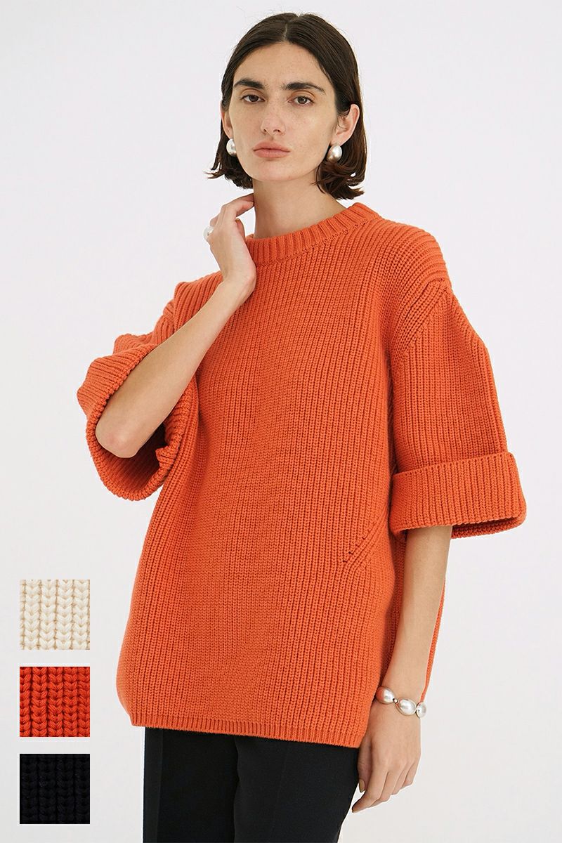 CLANE(クラネ) | CLANE(クラネ)OVER HALF SLEEVE KNIT TOPS オーバー