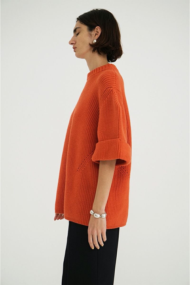 CLANE(クラネ) | CLANE(クラネ)OVER HALF SLEEVE KNIT TOPS オーバー