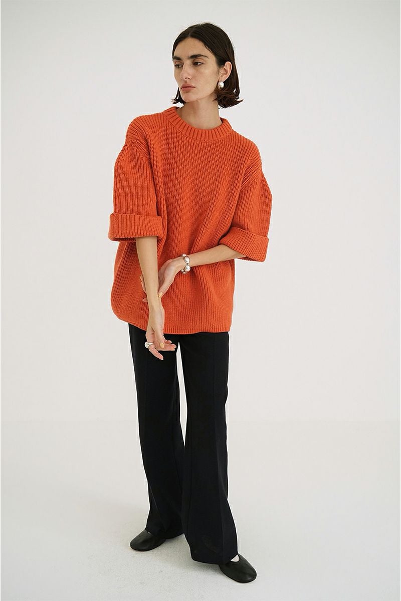 CLANE(クラネ) | CLANE(クラネ)OVER HALF SLEEVE KNIT TOPS オーバー