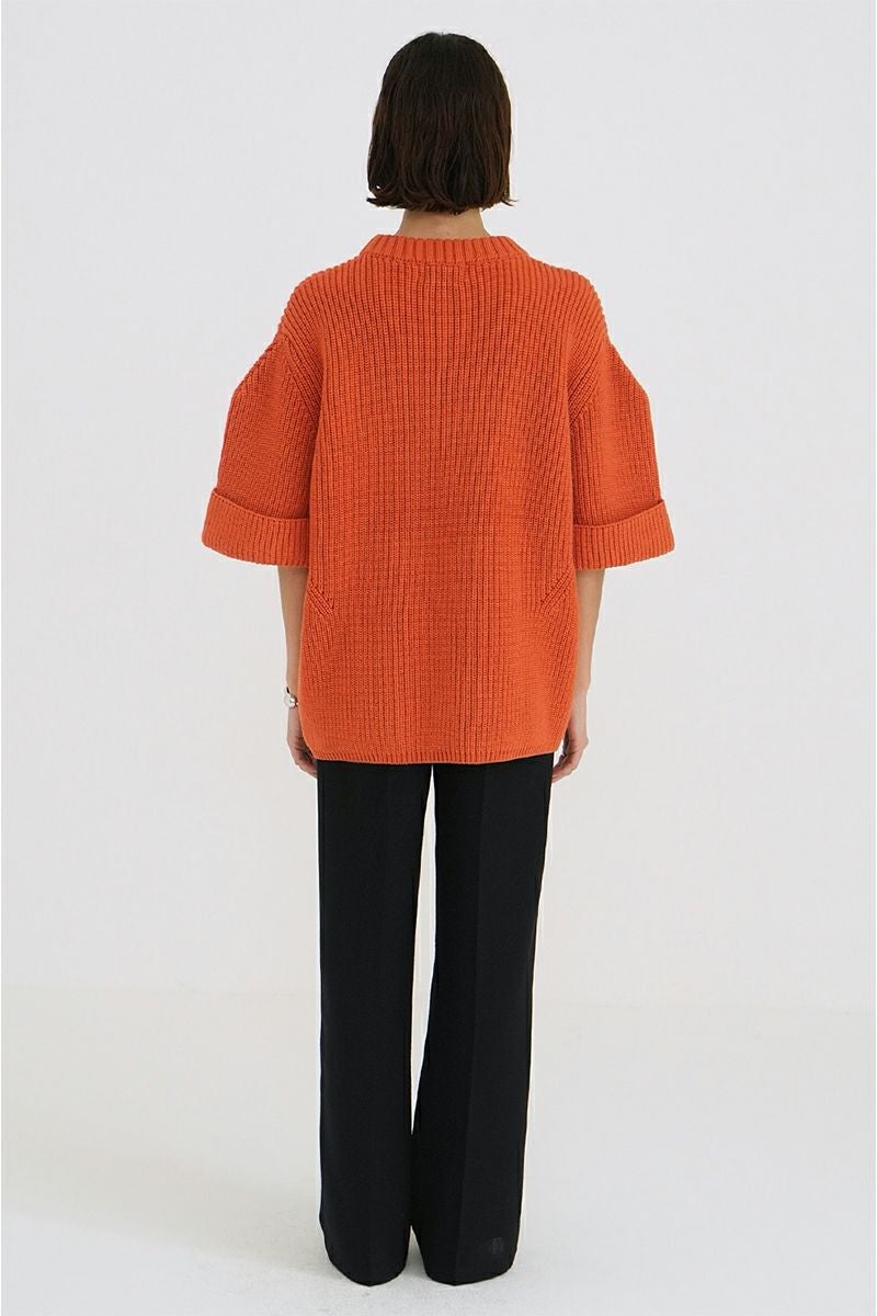 CLANE(クラネ) | CLANE(クラネ)OVER HALF SLEEVE KNIT TOPS オーバー