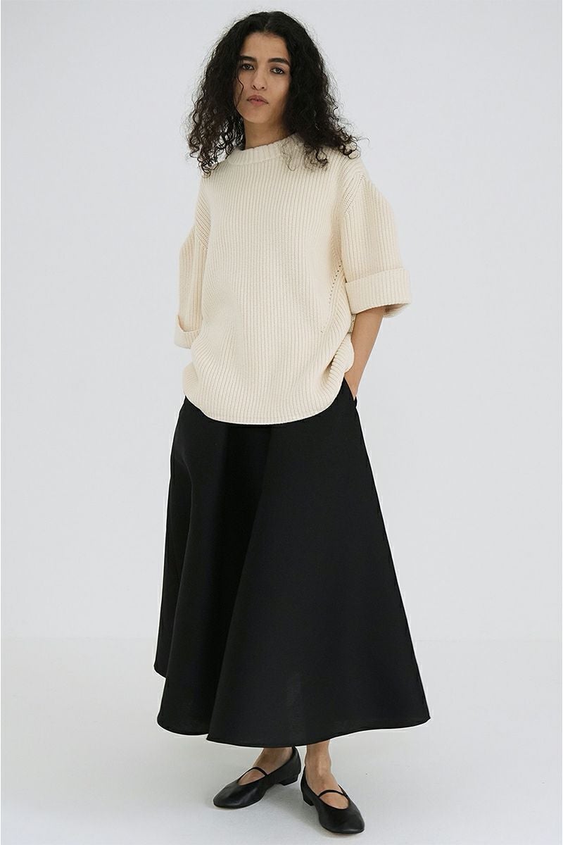 CLANE(クラネ) | CLANE(クラネ)OVER HALF SLEEVE KNIT TOPS オーバー