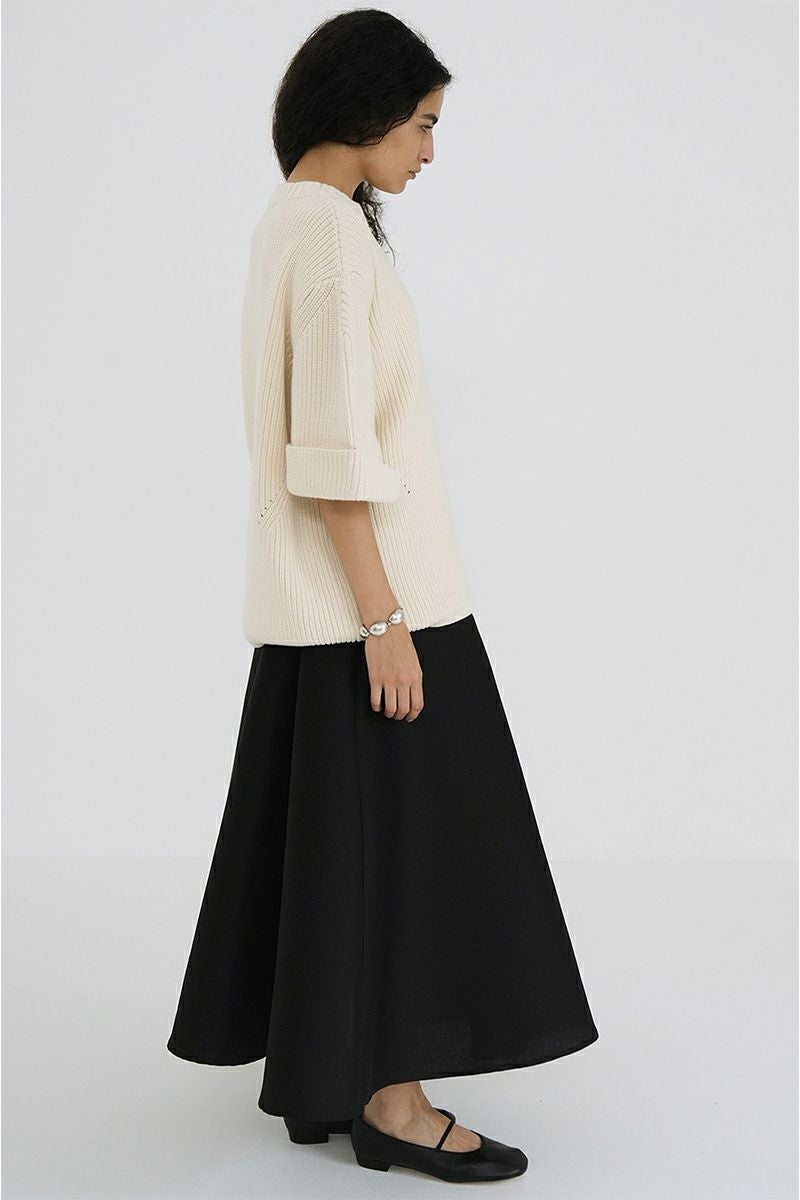 CLANE(クラネ)OVER HALF SLEEVE KNIT TOPS オーバーハーフスリーブニットトップス 18106-2082 -12