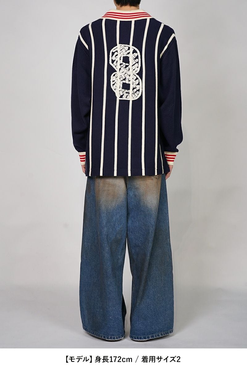 RICE NINE TEN(ライスナインテン)KNITTING LONG SLEEVE SOCCER JERSEY ニッティング長袖サッカージャージー KN-LSOC -7