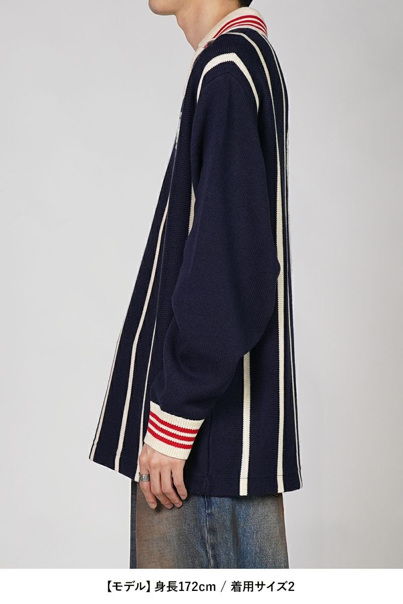 RICE NINE TEN(ライスナインテン)KNITTING LONG SLEEVE SOCCER JERSEY ニッティング長袖サッカージャージー KN-LSOC -11