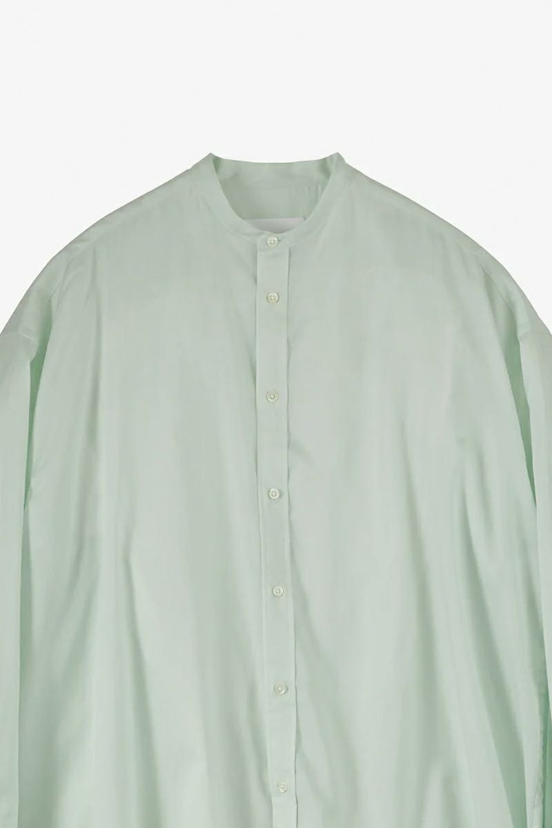 Graphpaper(グラフペーパー)Silicon Lawn Drawstring Band Collar Shirt シリコンローンドローストリングバンドカラーシャツ GL251-50296 -2