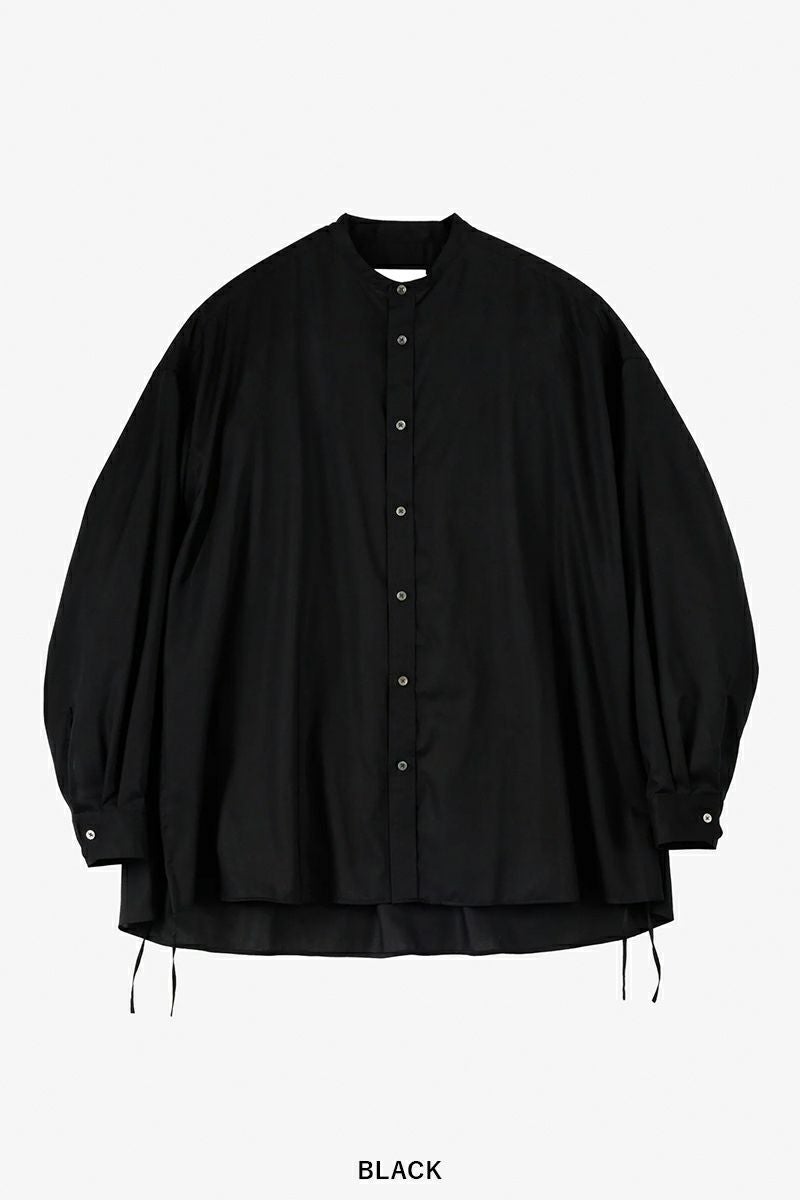 Graphpaper(グラフペーパー)Silicon Lawn Drawstring Band Collar Shirt シリコンローンドローストリングバンドカラーシャツ GL251-50296 -5