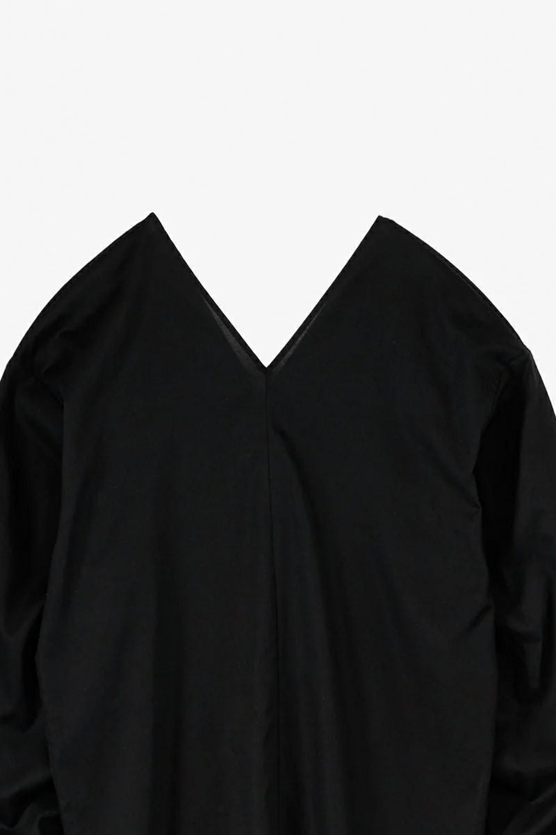 Graphpaper(グラフペーパー)Silicon Lawn V-Neck Blouse シリコンローンVネックブラウス GL251-60295 -2