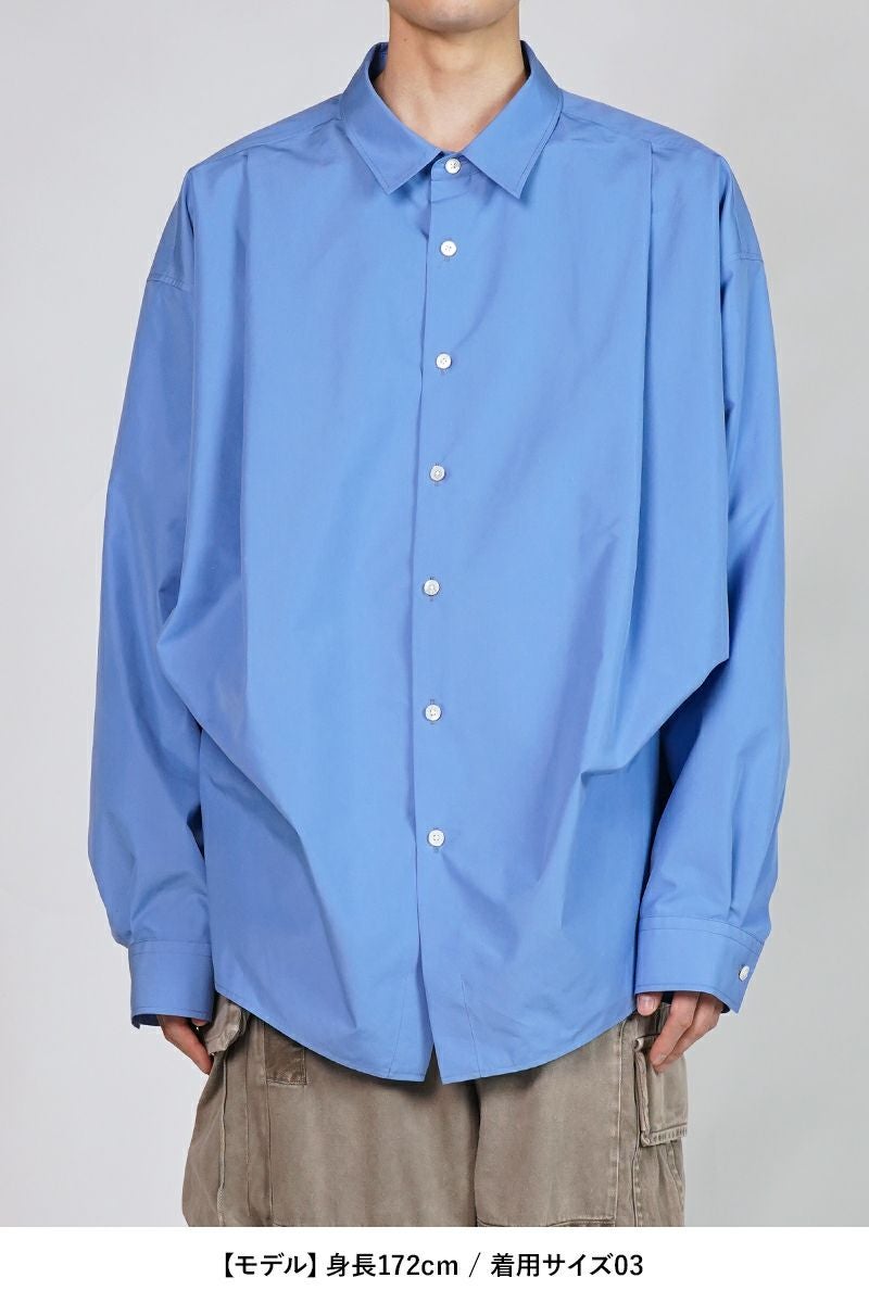 SOFTHYPHEN(ソフトハイフン)TUCKED DETAIL OVERSIZED SHIRT タックディティールオーバーサイズシャツ MGMFB251254 -7