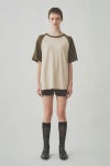 JUHA(ユハ)RAGLAN SLEEVE THERMAL SS ラグランスリーブ半袖サーマル 10210604 -1