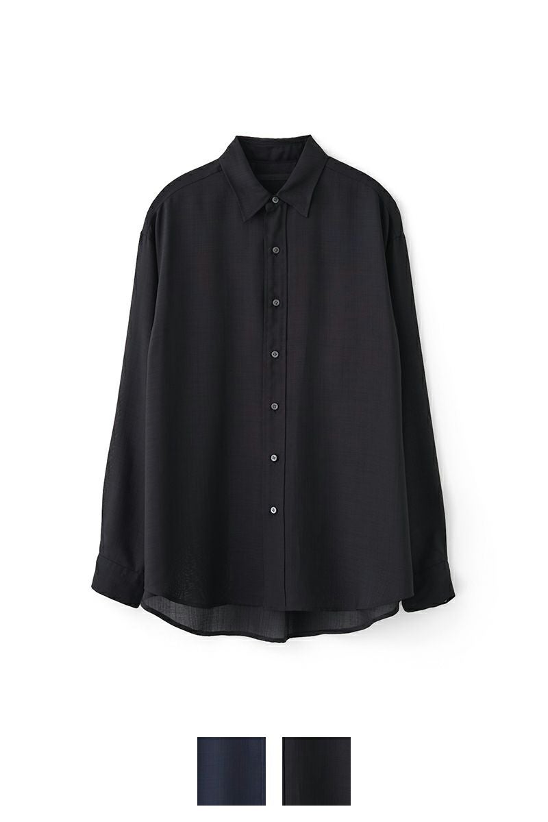 JUHA(ユハ) | JUHA(ユハ)SHEER SHARKSKIN LS SHIRT シアーシャーク 