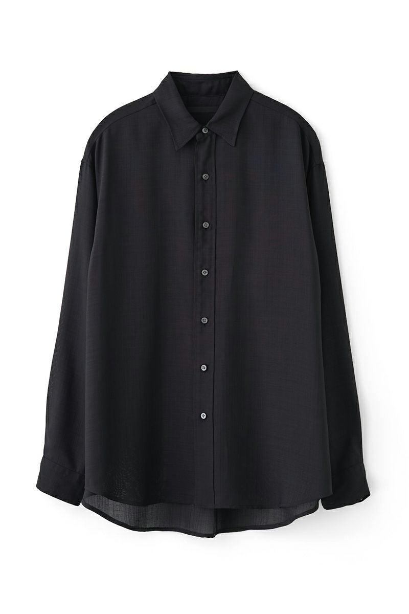 JUHA(ユハ)SHEER SHARKSKIN LS SHIRT シアーシャークスキン長袖シャツ 10210702-3 -7