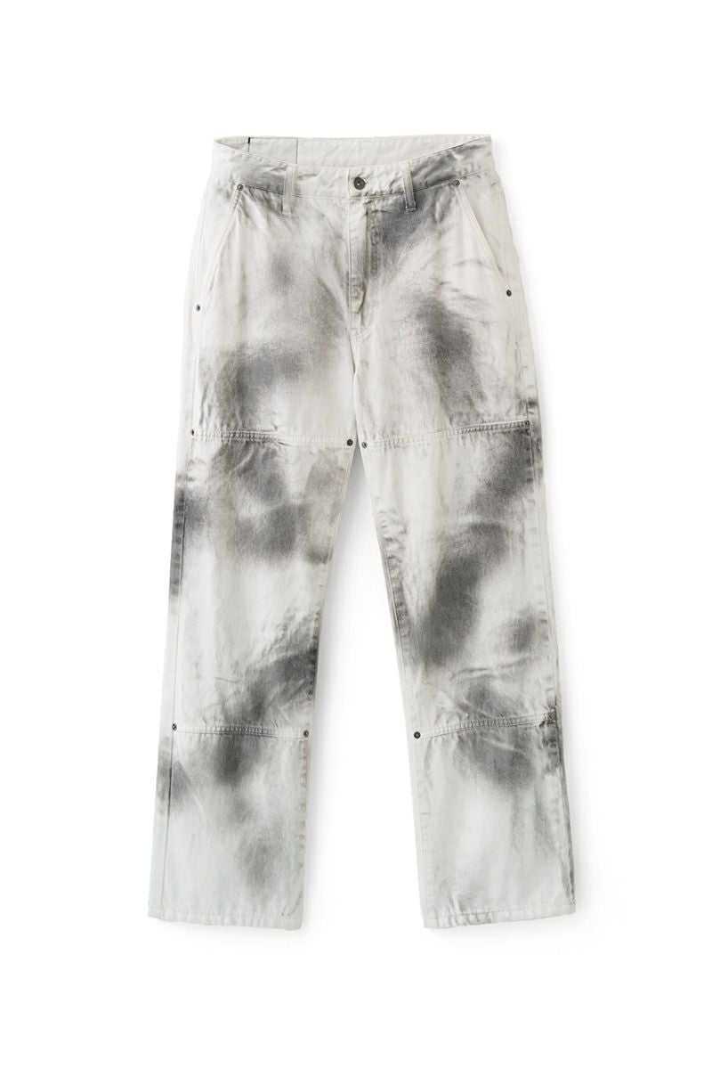 JUHA(ユハ)SPRAY WIDE DENIM PANTS スプレイワイドデニムパンツ 102100801-2