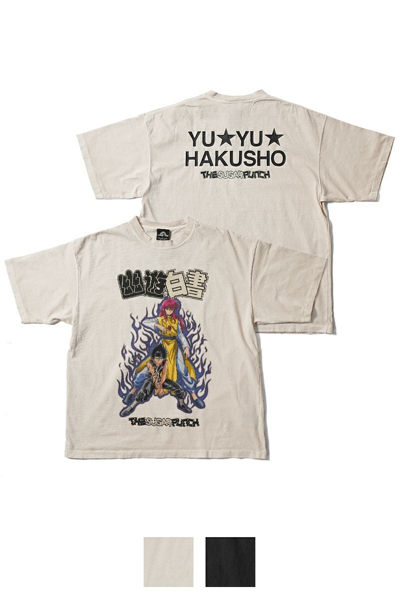 THE SUGAR PUNCH(シュガーパンチ)S/S T-Shirt (KURAMAHIEI) 半袖Tシャツ 幽☆遊☆白書 蔵馬 飛影 TYUM24AM003