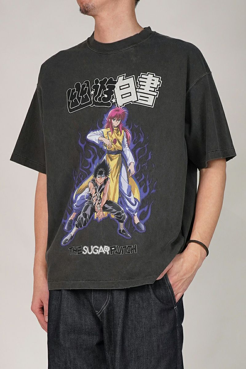 THE SUGAR PUNCH(シュガーパンチ)S/S T-Shirt (KURAMAHIEI) 半袖Tシャツ 幽☆遊☆白書 蔵馬 飛影 TYUM24AM003 -1