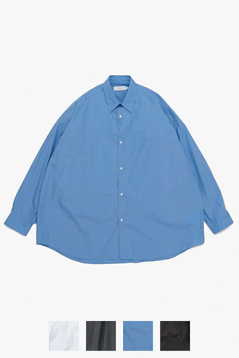 Graphpaper(グラフペーパー)Broad L/S Oversized Regular Collar Shirt ブロードオーバーサイズレギュラーカラー長袖シャツ GM251-50001B