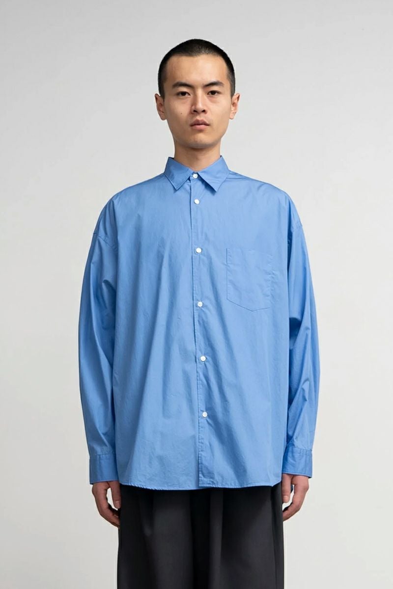 Graphpaper(グラフペーパー)Broad L/S Oversized Regular Collar Shirt ブロードオーバーサイズレギュラーカラー長袖シャツ GM251-50001B -4