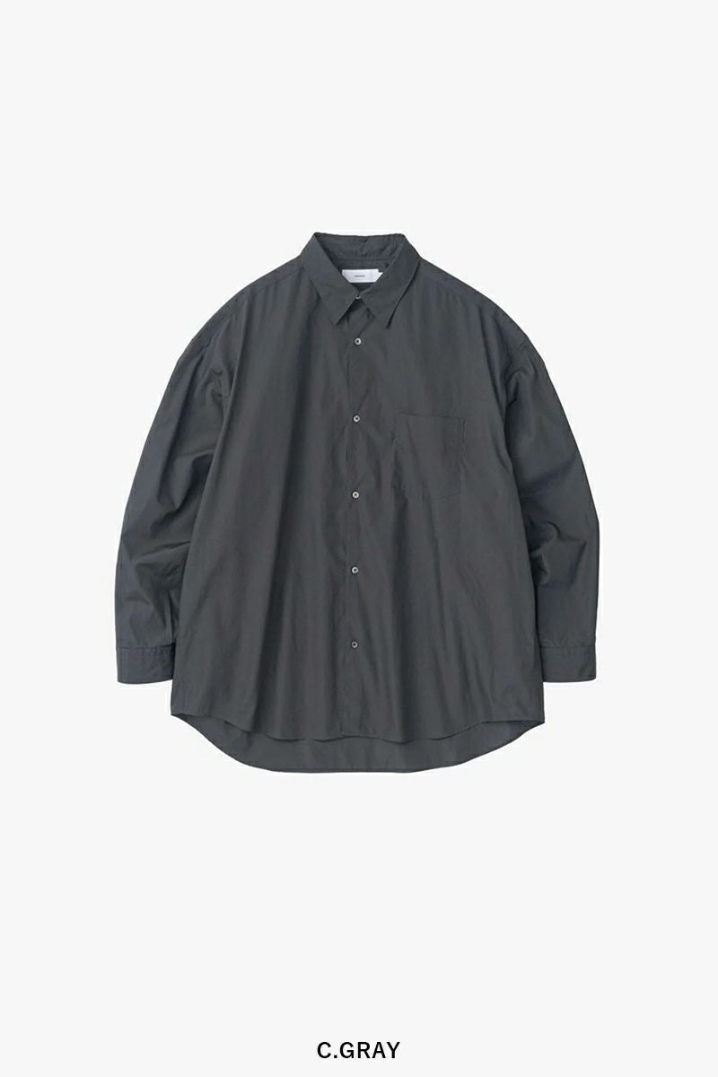 Graphpaper(グラフペーパー)Broad L/S Oversized Regular Collar Shirt ブロードオーバーサイズレギュラーカラー長袖シャツ GM251-50001B -8