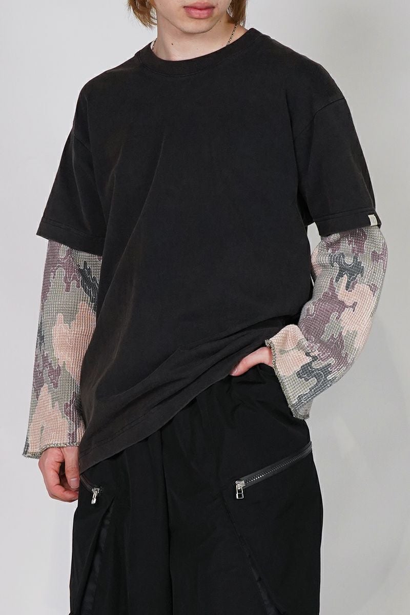 FAF(エフエーエフ)Camo Double Sleeve Tee カモダブルスリーブTシャツ 003121205 -1