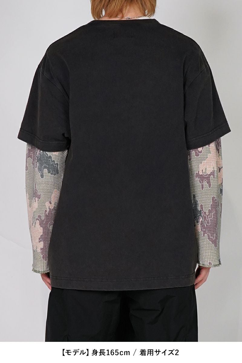 FAF(エフエーエフ)Camo Double Sleeve Tee カモダブルスリーブTシャツ 003121205 -9