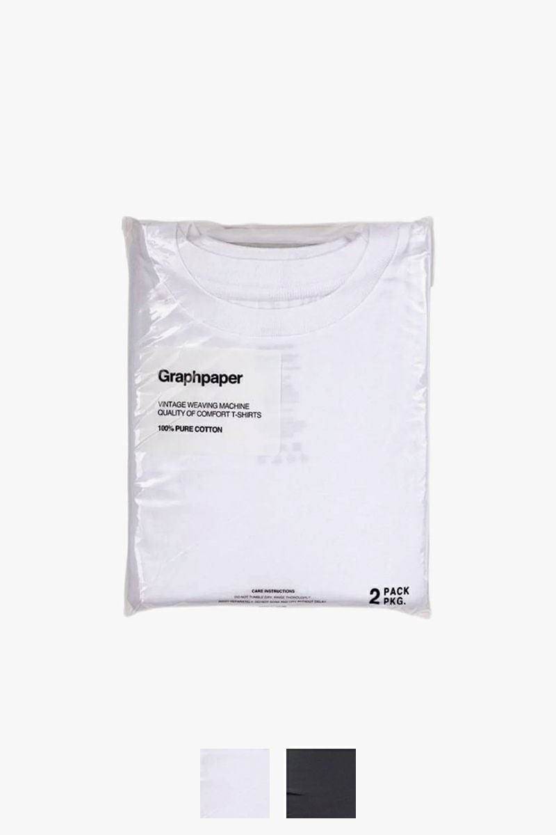Graphpaper(グラフペーパー)2-Pack Crew Neck Tee 2パッククルーネックTシャツ GU251-70101B