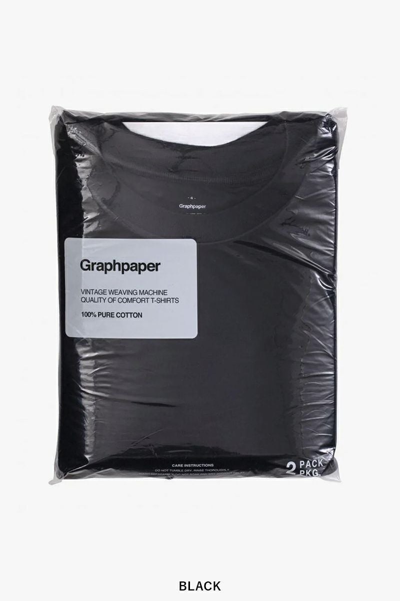 Graphpaper(グラフペーパー)2-Pack Crew Neck Tee 2パッククルーネックTシャツ GU251-70101B -8