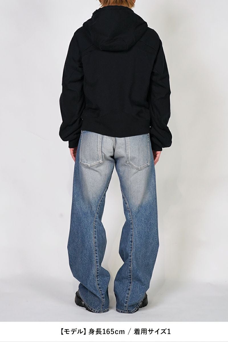 NVRFRGT(ネバーフォーゲット)PANELLED  ZIP UP HOODIE パネルドジップアップフーディー NF251T01 -7