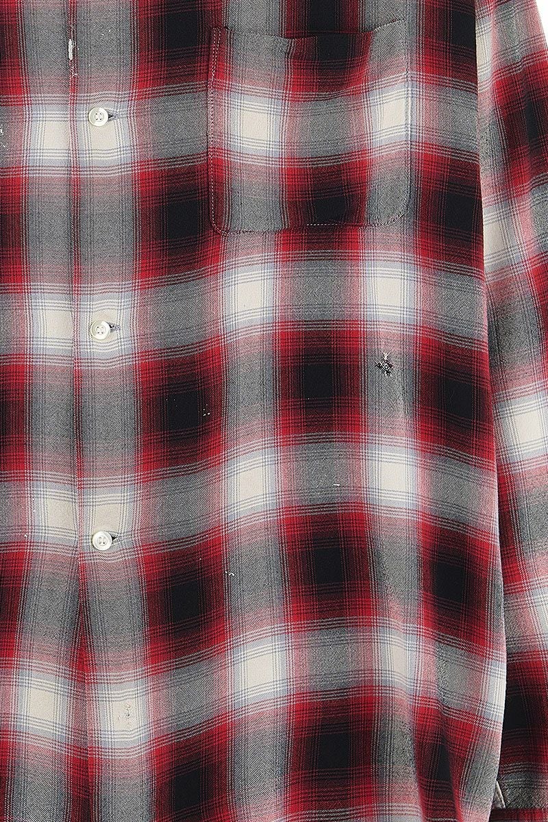 SAINT Mxxxxxx(セントマイケル)SM-HR8-0000-C30 / LM_CHECK SHIRT / CHECK / RED チェックシャツ -2