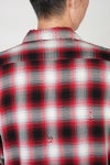 SAINT Mxxxxxx(セントマイケル)SM-HR8-0000-C30 / LM_CHECK SHIRT / CHECK / RED チェックシャツ