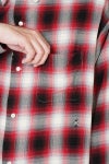 SAINT Mxxxxxx(セントマイケル)SM-HR8-0000-C30 / LM_CHECK SHIRT / CHECK / RED チェックシャツ