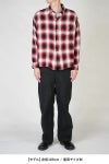 SAINT Mxxxxxx(セントマイケル)SM-HR8-0000-C30 / LM_CHECK SHIRT / CHECK / RED チェックシャツ