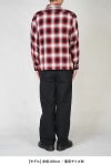 SAINT Mxxxxxx(セントマイケル)SM-HR8-0000-C30 / LM_CHECK SHIRT / CHECK / RED チェックシャツ