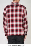 SAINT Mxxxxxx(セントマイケル)SM-HR8-0000-C30 / LM_CHECK SHIRT / CHECK / RED チェックシャツ