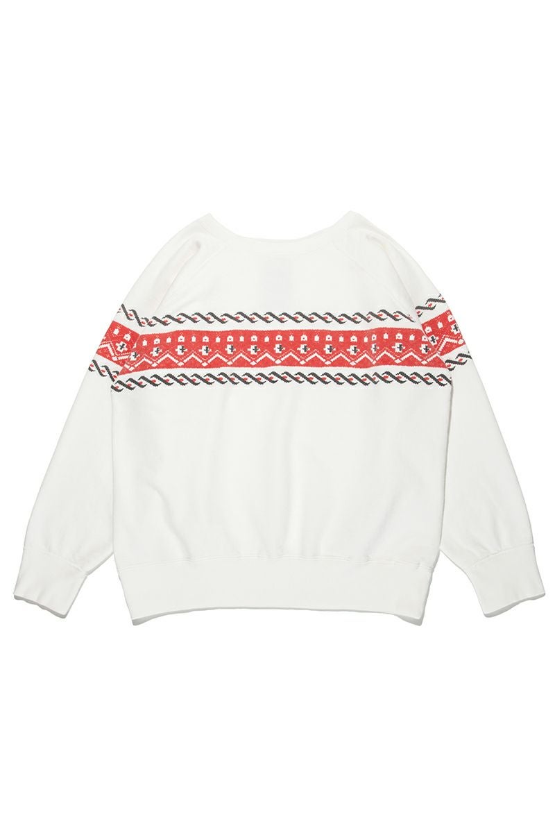 BOWWOW(バウワウ)CROSS PRINTED SWEATSHIRT クロスプリントスウェットシャツ BW251-CPSS