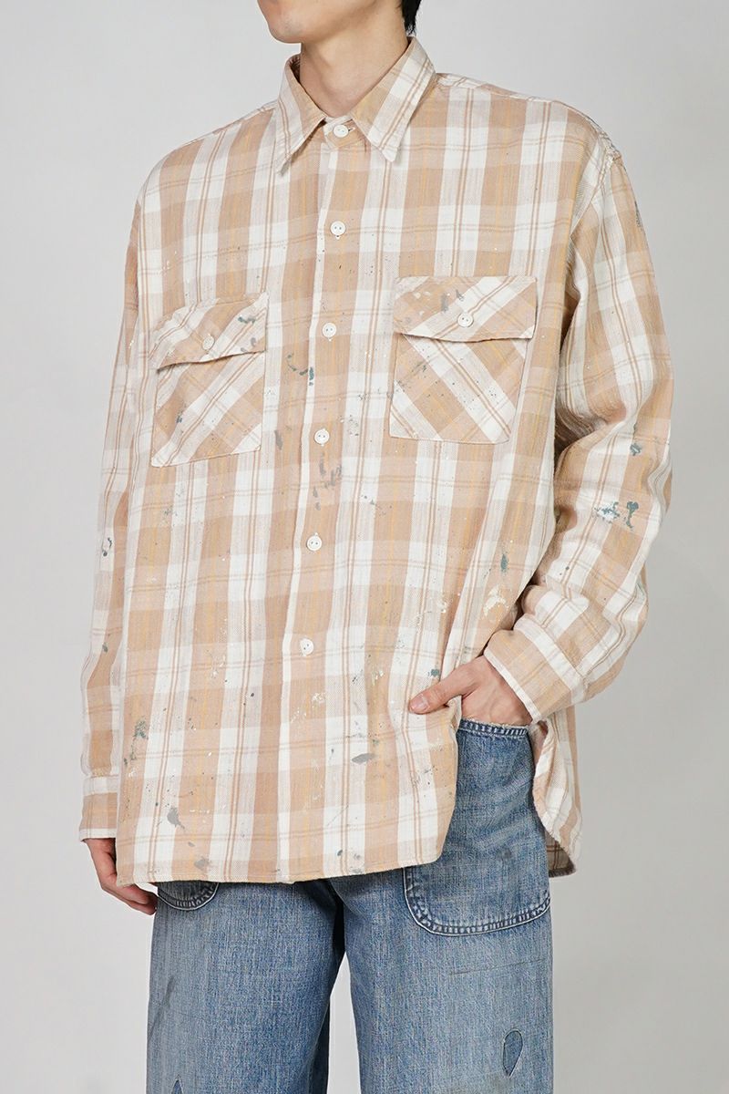 BOWWOW(バウワウ) | BOWWOW(バウワウ)PAINTED PAINTER FLANNEL SHIRT