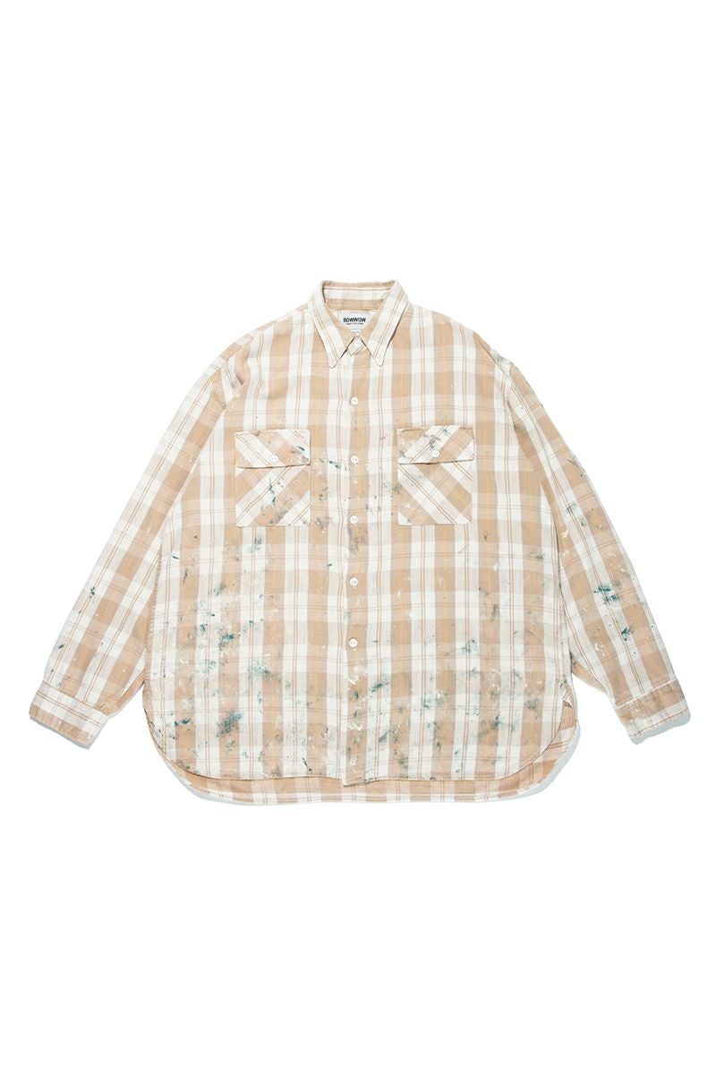 BOWWOW(バウワウ)PAINTED PAINTER FLANNEL SHIRT ペイントペインターフランネルシャツ BW251-PPFS -14