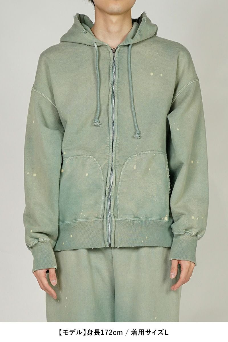 BOWWOW(バウワウ)ZIP HOODIE AGING ジップフーディー エイジング BW251-ZHA -10