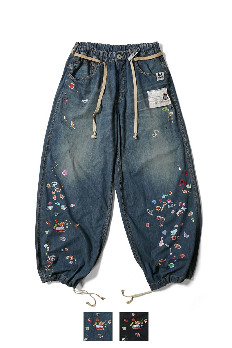 Maison MIHARA YASUHIRO(メゾン ミハラヤスヒロ)HUGE DETAIL STICKER JEANS フュージ ディティールステッカージーンズ B14PT072