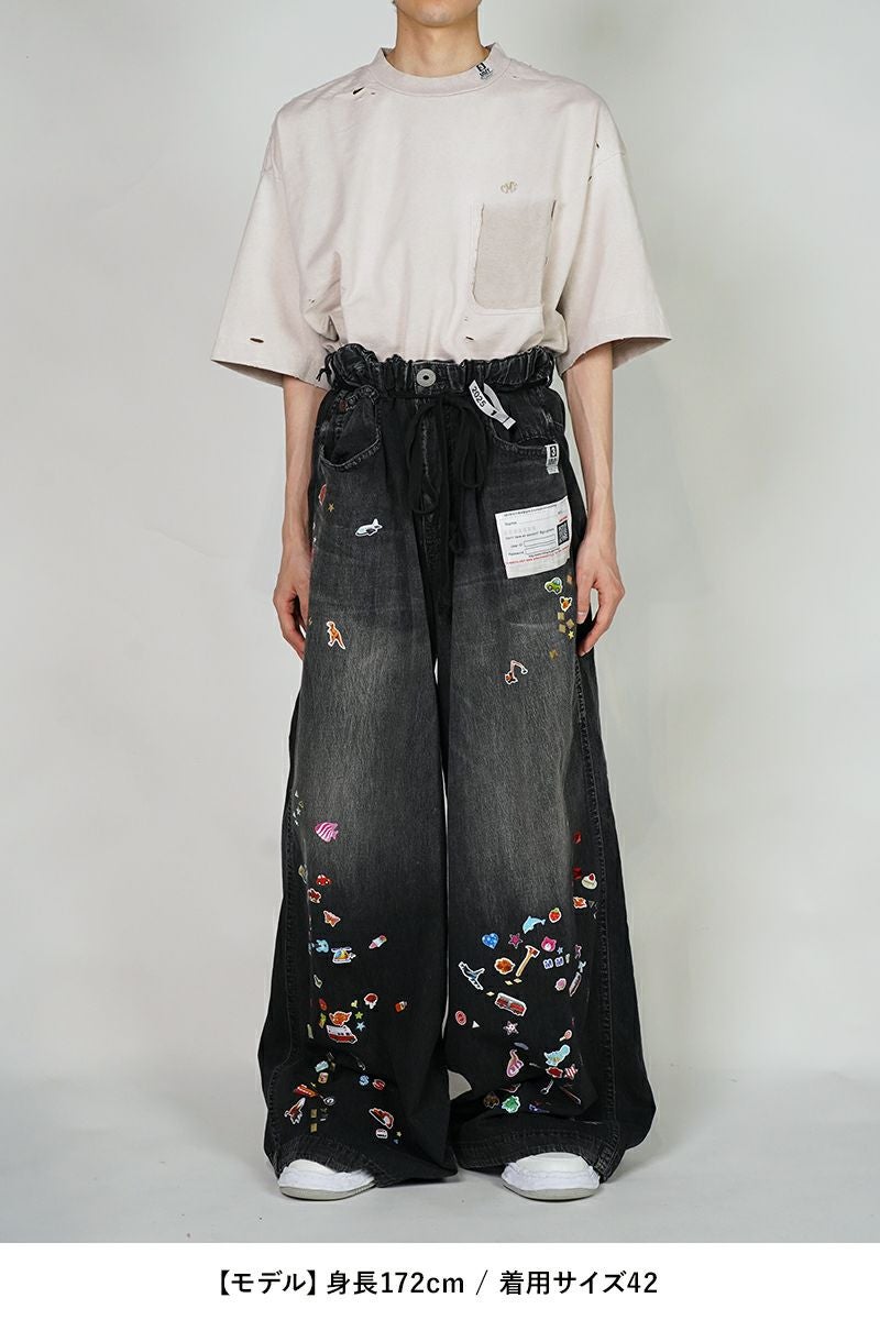 Maison MIHARA YASUHIRO(メゾン ミハラヤスヒロ)HUGE DETAIL STICKER JEANS フュージ ディティールステッカージーンズ B14PT072 -6