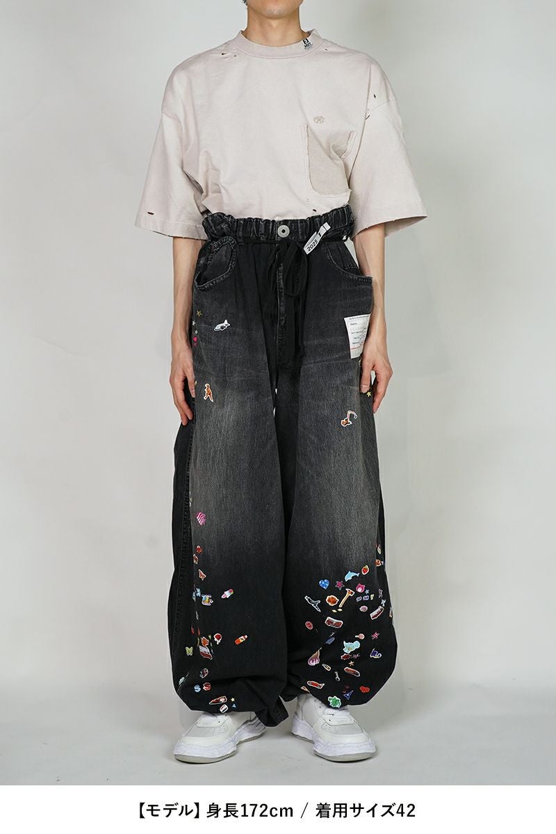 Maison MIHARA YASUHIRO(メゾン ミハラヤスヒロ)HUGE DETAIL STICKER JEANS フュージ ディティールステッカージーンズ B14PT072 -8