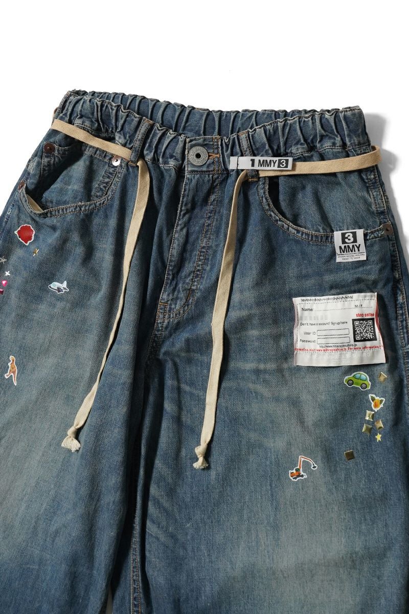 Maison MIHARA YASUHIRO(メゾン ミハラヤスヒロ)HUGE DETAIL STICKER JEANS フュージ ディティールステッカージーンズ B14PT072 -17