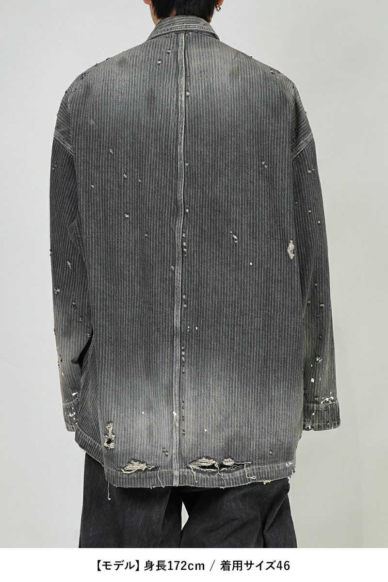 Maison MIHARA YASUHIRO(メゾン ミハラヤスヒロ)AGED CHORE JACKET エイジドチョアジャケット J14BL131 -14